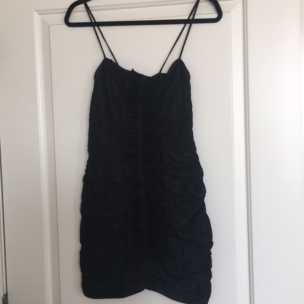 Dolce Gabbana Black Ruffle Mini Dress - Picture 4 of 8